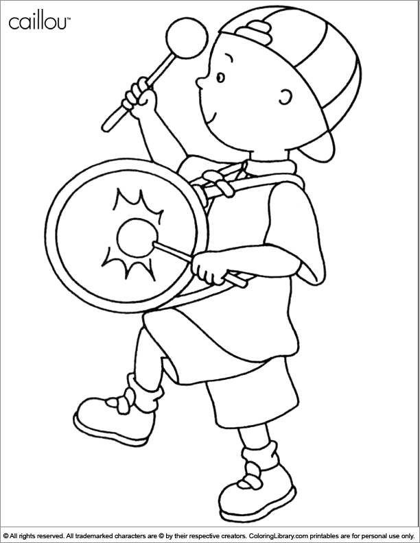 caillou coloring pages gilbert - photo #31