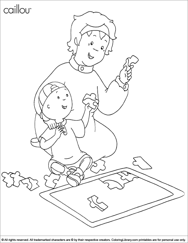 caillou and friends coloring pages - photo #13