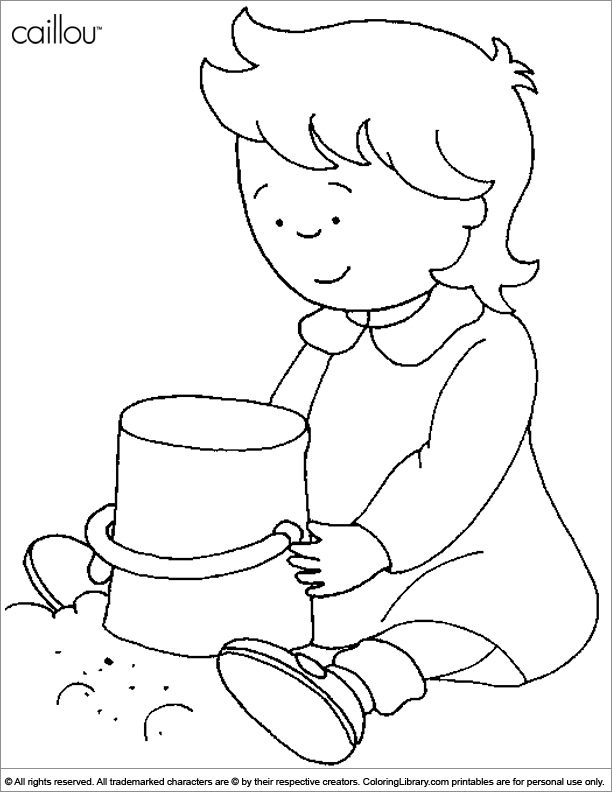 caillou coloring pages gilbert - photo #39