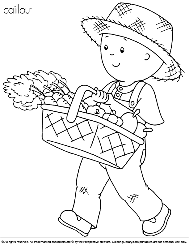 caillou coloring pages gilbert - photo #22