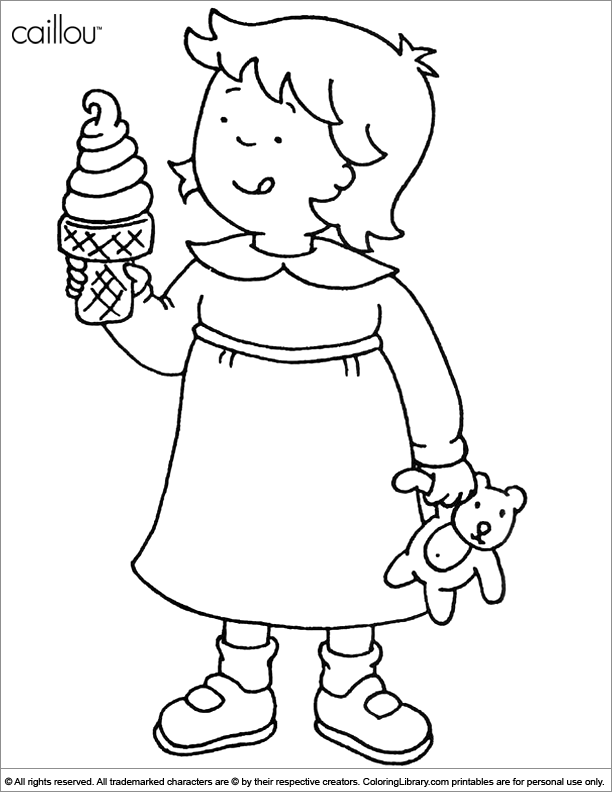 caillou coloring pages - photo #30