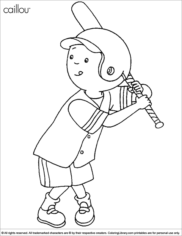 caillou coloring pages preschool - photo #16