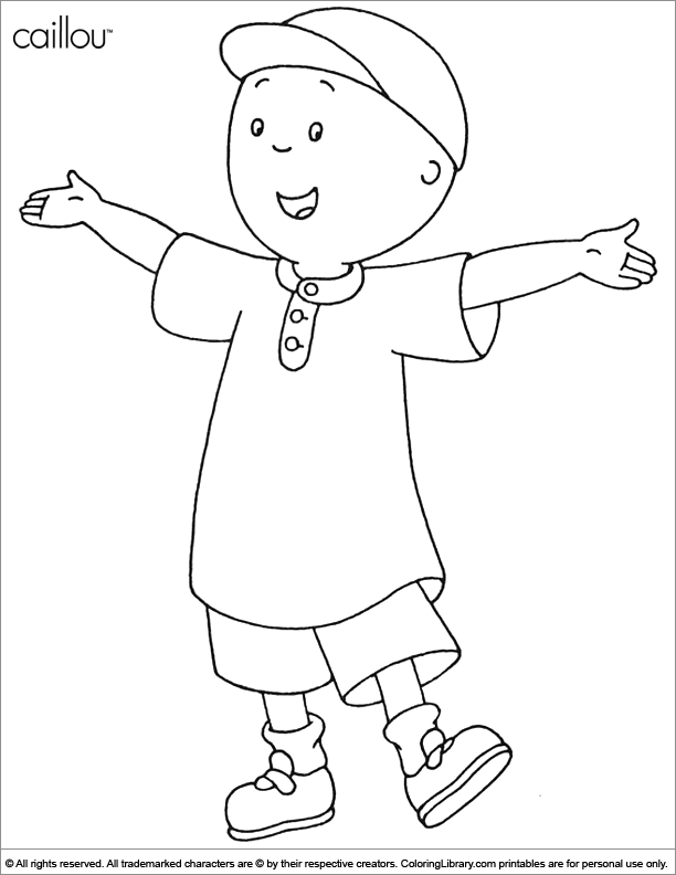 caillou printable coloring pages - photo #28
