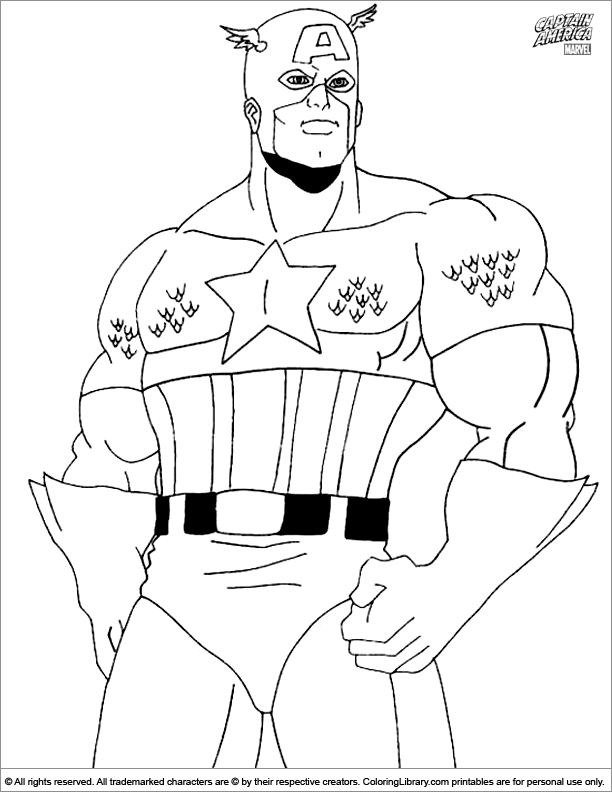 baby captain america coloring pages - photo #31