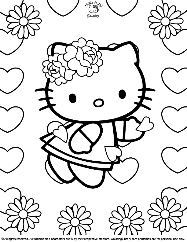 baby hello kitty coloring pages - photo #36