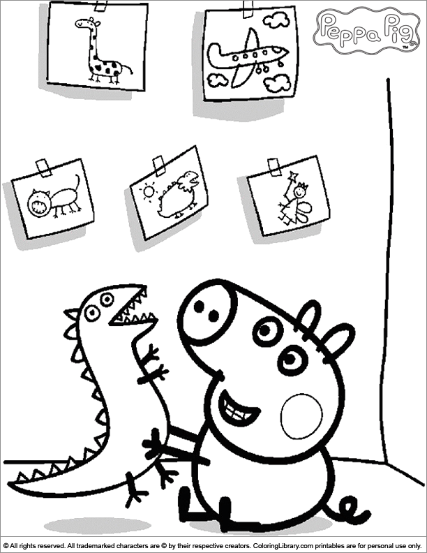 Peppa Pig Coloring Picture