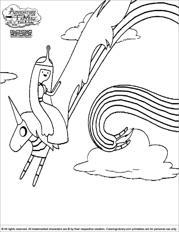 adventure time coloring pages all princesses