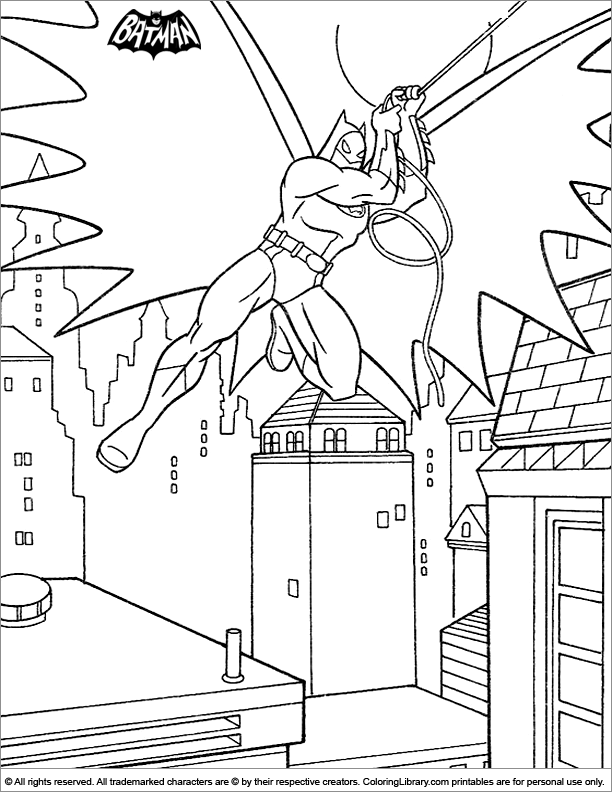 batman coloring book pages