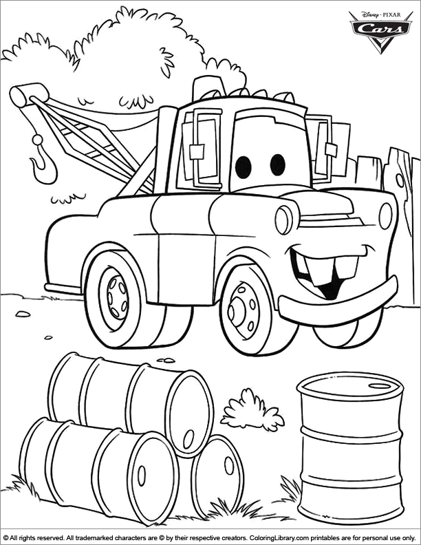 disney coloring pages for boys cars
