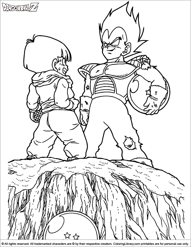 Dragon Ball Z Goku Coloring Pages 