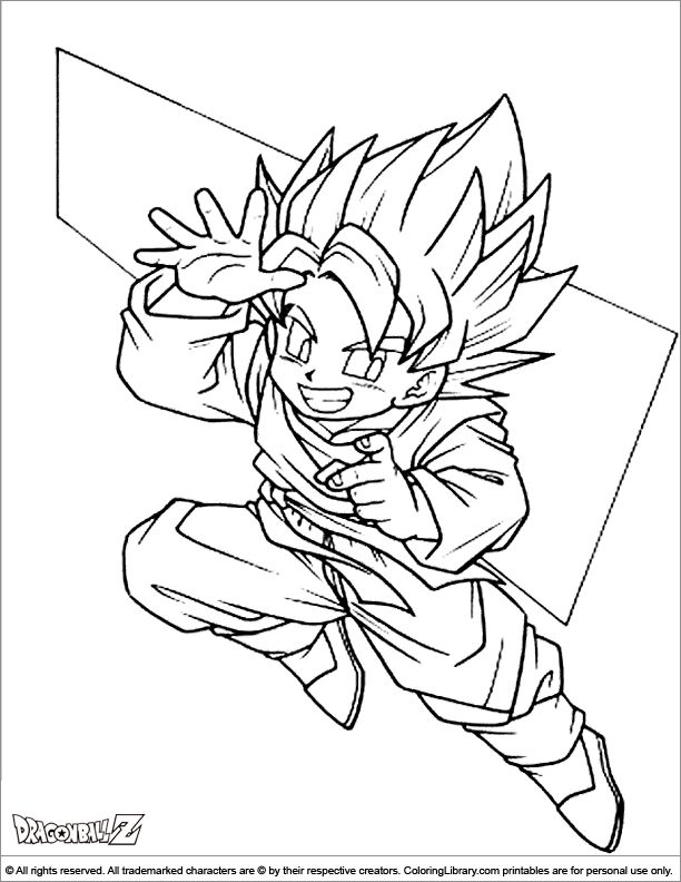 Super Saiyan Gokuu Coloring Pages - Free Printable Coloring Pages