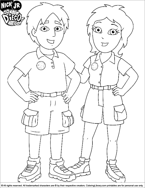  coloring page for children