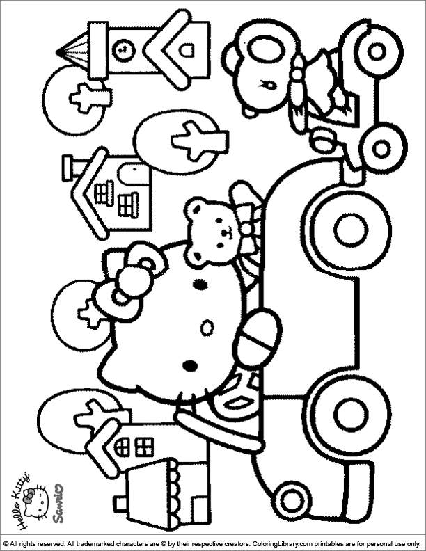 I dowloaded a bunch of free Hello Kitty coloring pages & put them into 1  PDF & thought I would share! (Links in comments) : r/ageregression