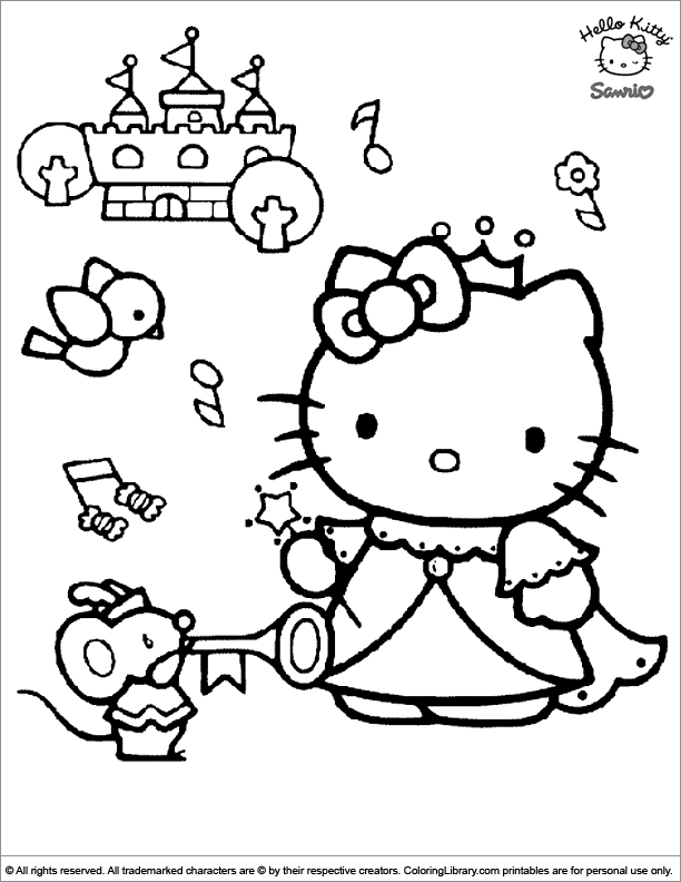 Hello Kitty Coloring Book