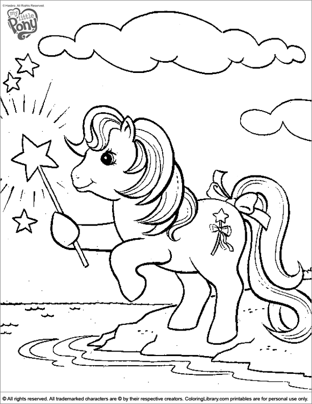 My Little Pony color page - Fun coloring pages for kids to print