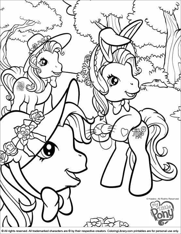 my littel pony coloring pages