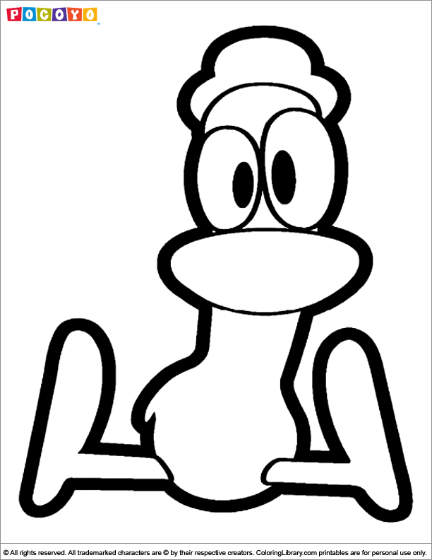 Pocoyo coloring picture