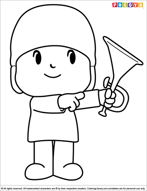 Pocoyo Coloring Pages