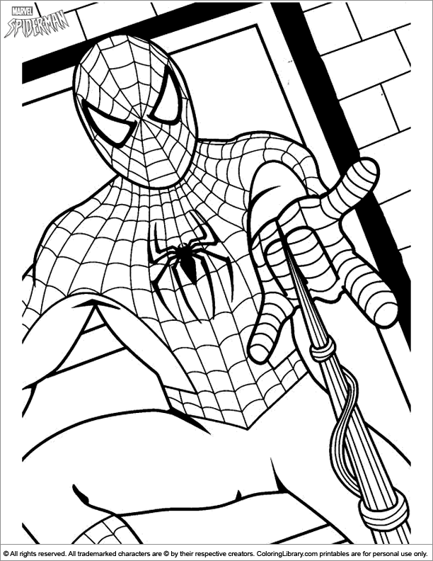 Spiderman coloring paper for kids, Coloring Page - Free Printable Coloring  Pages