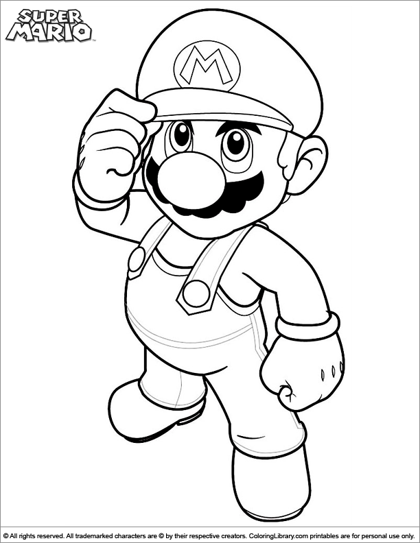 Super Mario Bros Printable Coloring Book, Drawings to Color - Inspire Uplift