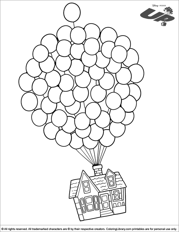 pixar free coloring pages