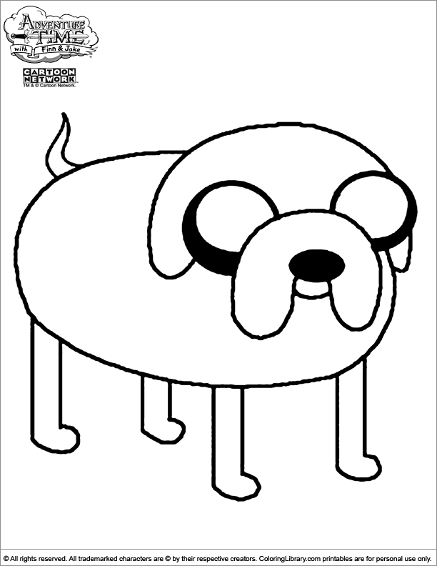 jake adventure time coloring pages - photo #26