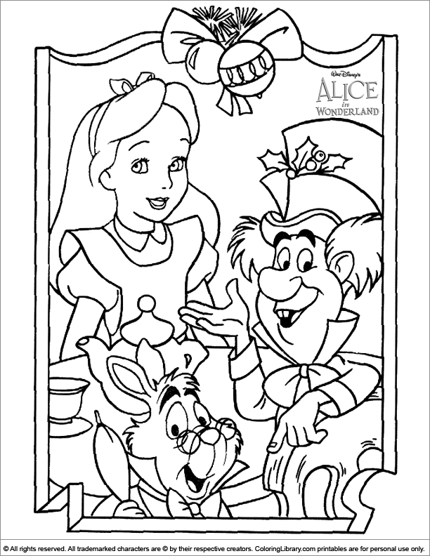  coloring book page for kids