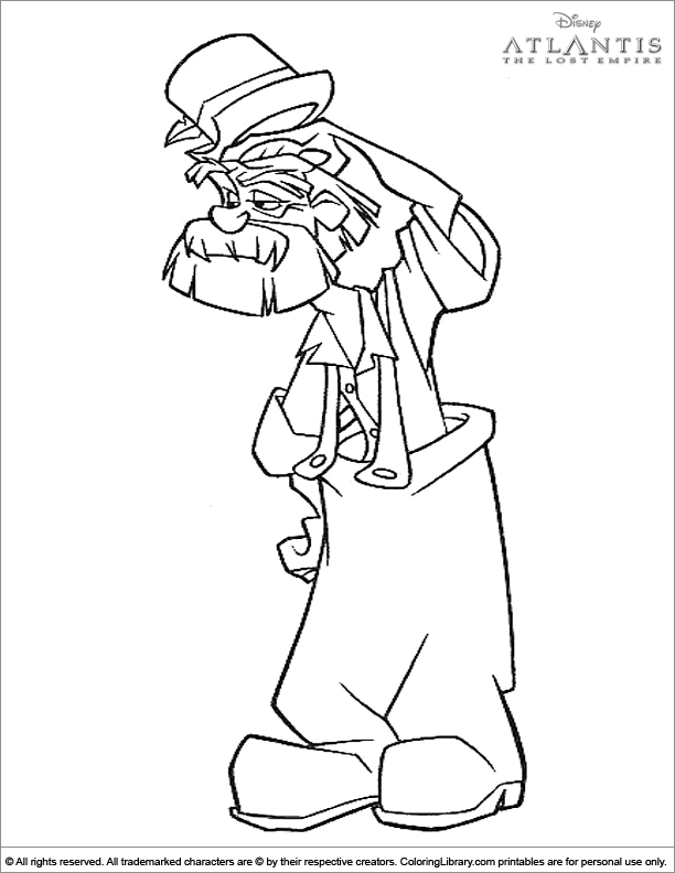  coloring page for kids to print