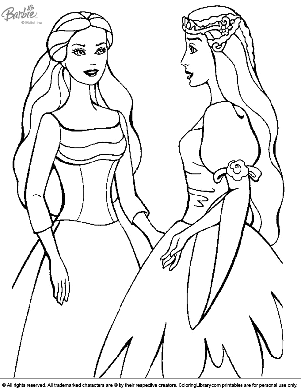 Amazing Barbie coloring page