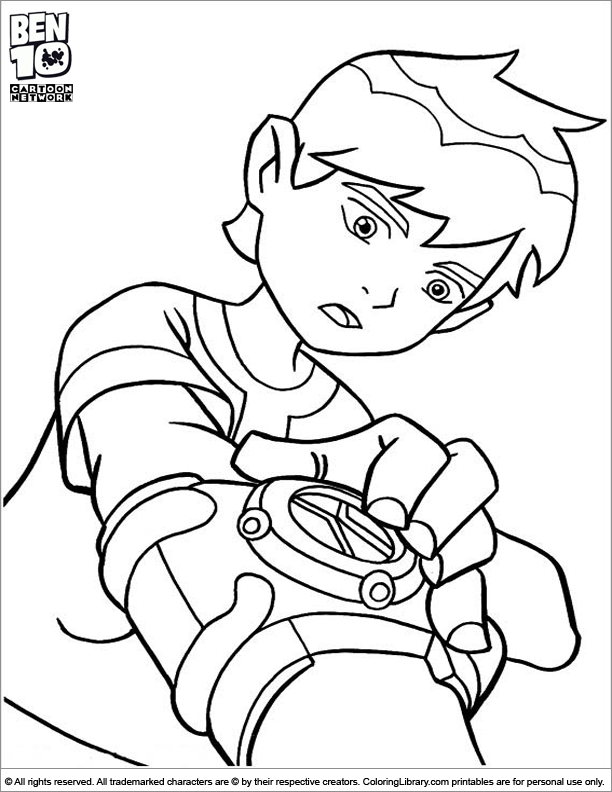 Ben 10 Coloring Picture