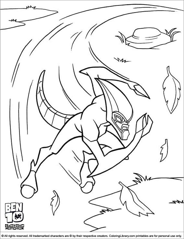 Cool Ben 10 coloring page