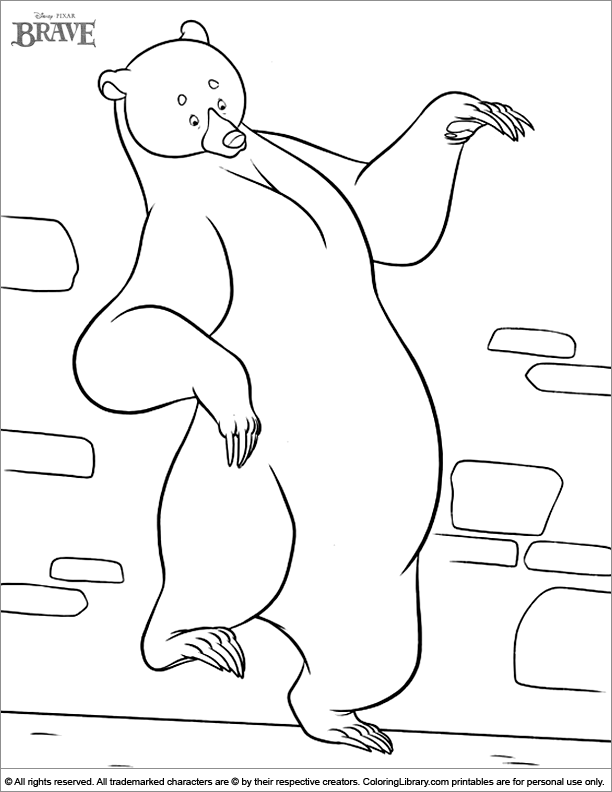  coloring page for kids to print