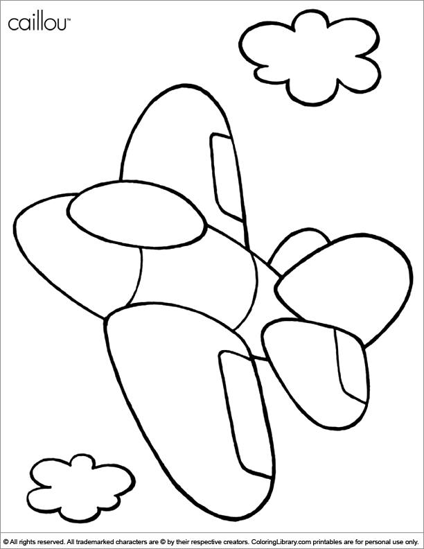 Caillou coloring pictures for kids