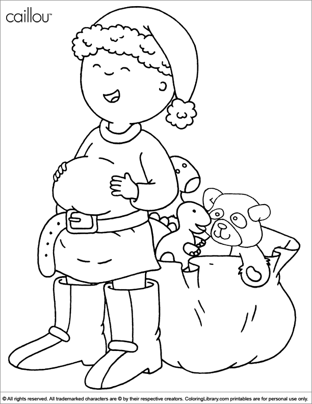 Download Caillou free printable for kids - Coloring Library