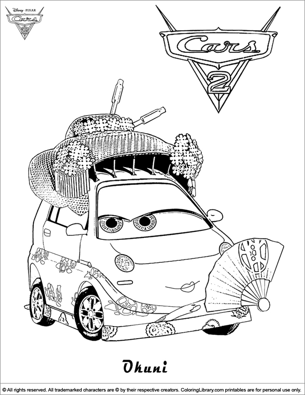 Cars 2 free coloring page - Coloring Library