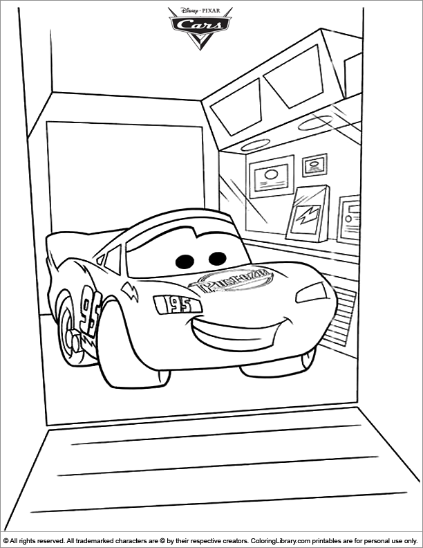 Printable Cars coloring page