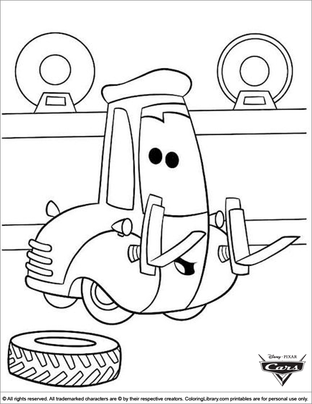 Fun Cars coloring page