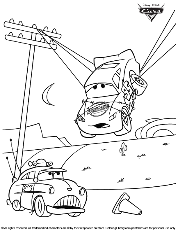 Cars coloring page to print - Coloring Library