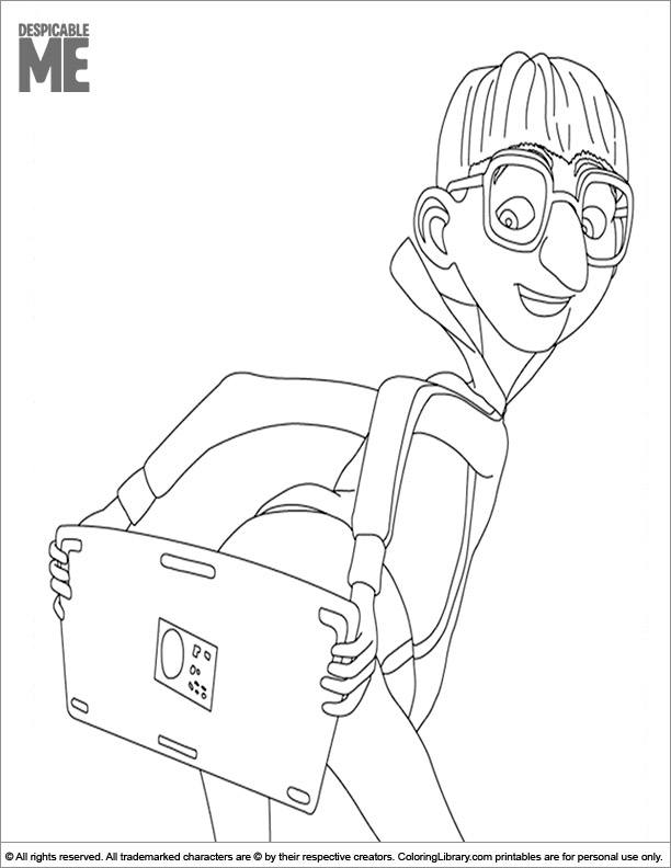 Despicable Me free printable coloring page - Coloring Library