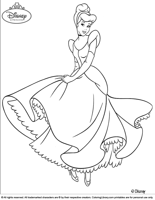 Disney Princesses Coloring Picture