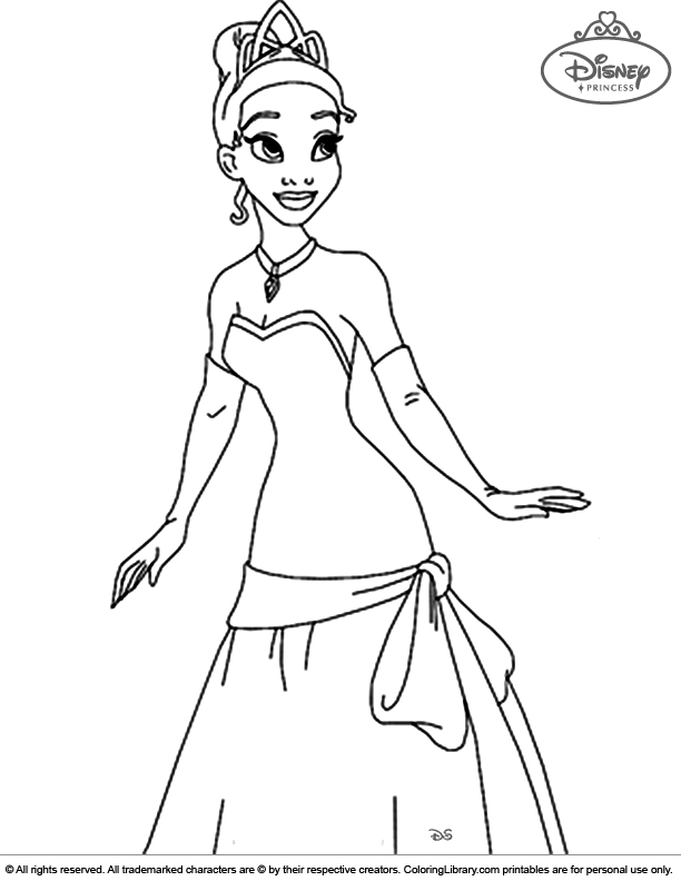 Cool Disney Princesses coloring page