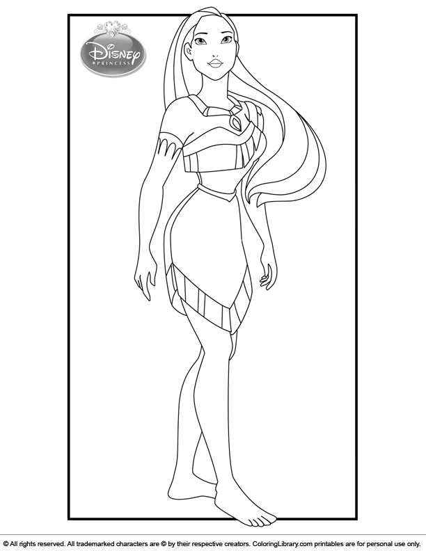 Disney Princesses Coloring Picture