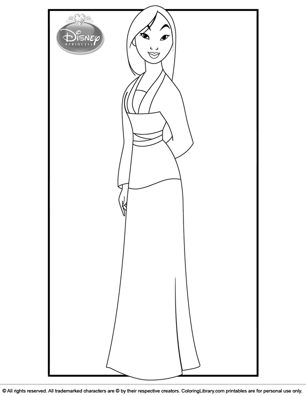 77  Disney Princess Coloring Pages Mulan  Best HD