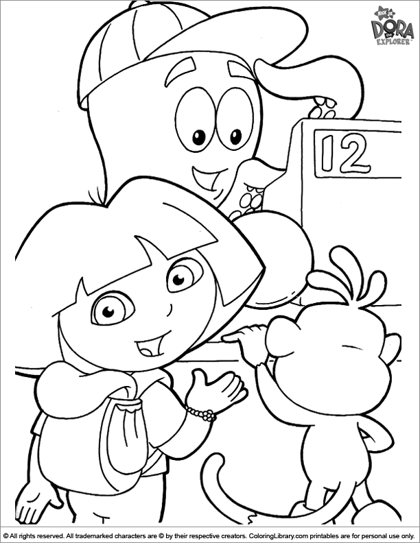  coloring book page