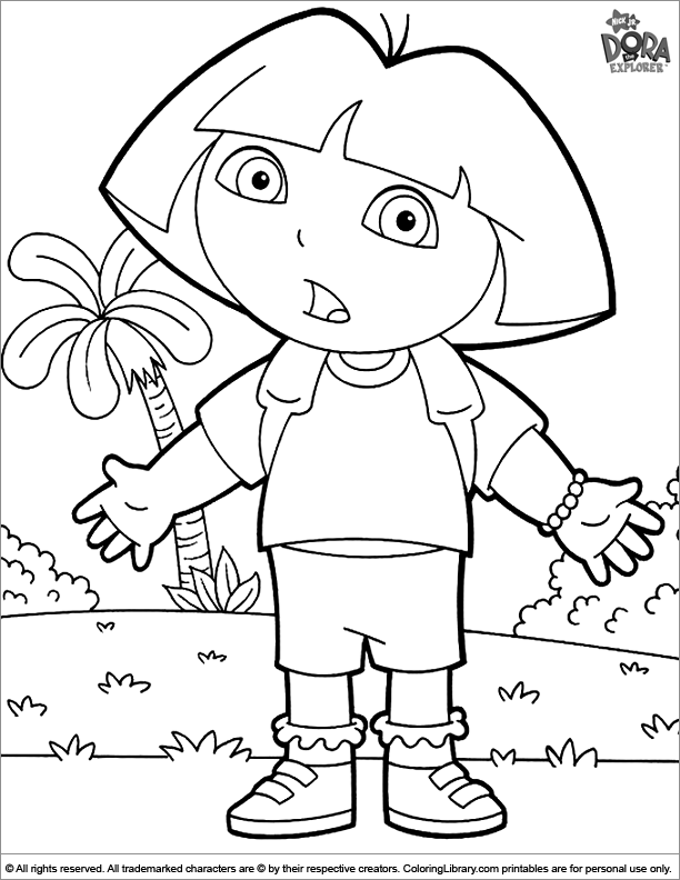 Dora the Explorer for coloring