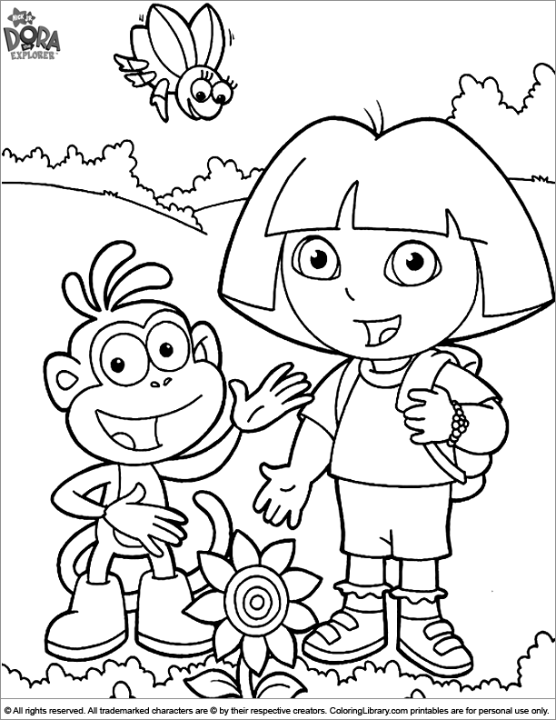  coloring book page for kids