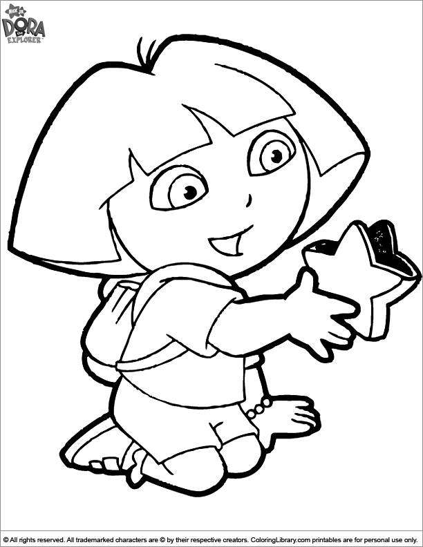 Dora the Explorer coloring book