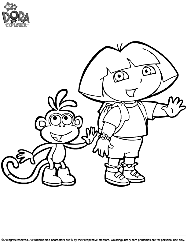 Dora the Explorer coloring picture