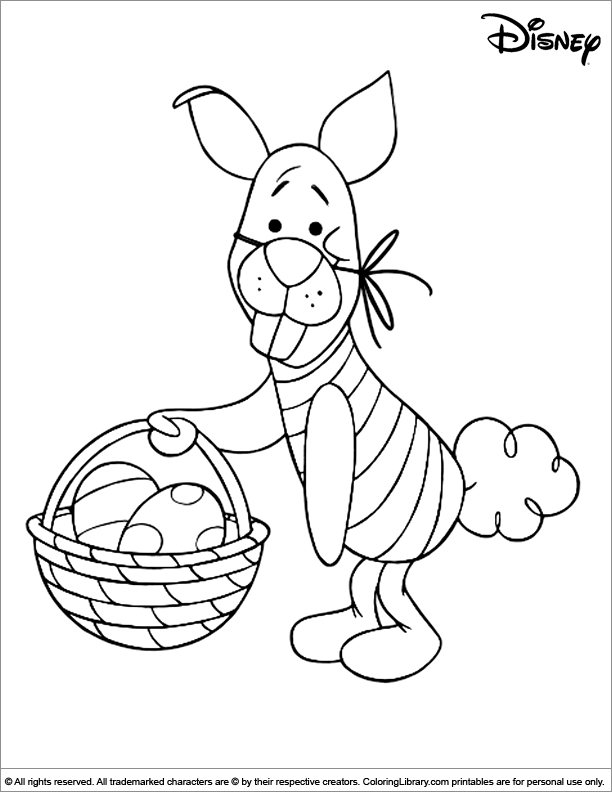 Easter Disney fun coloring page - Coloring Library