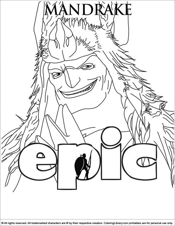  free coloring book page